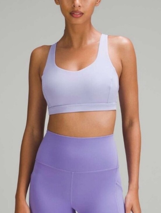 lululemon athletica Other - Lululemon Free To Be Serene Bra High Neck Lilac Smoke Sz 4